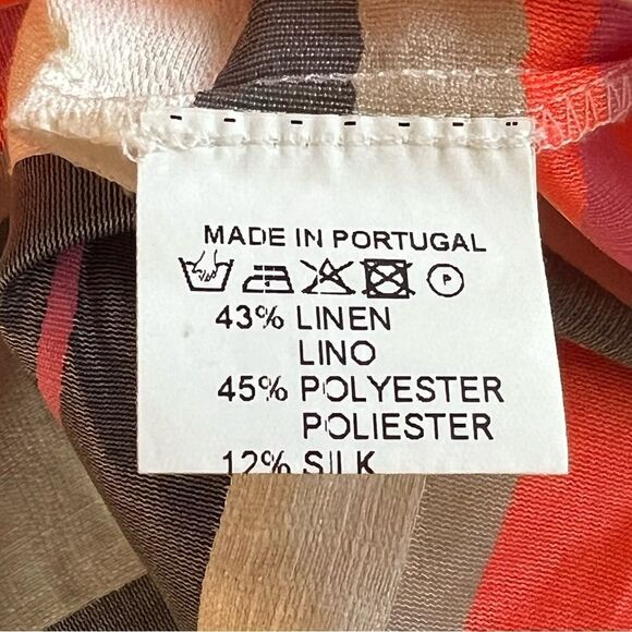 Vilagallo Silk Linen Blend Shift Sheath Dress 40 / 10 - Picture 11 of 11